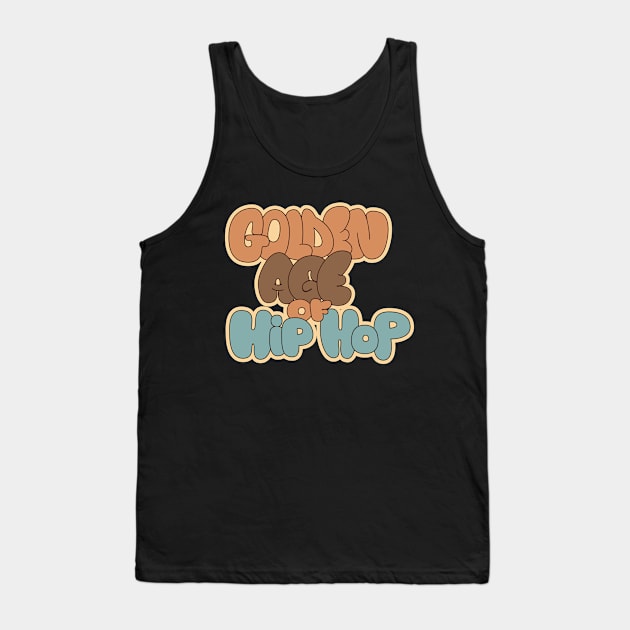 Golden Age of Hip Hop - Hip Hop - Graffiti Bubble Style Tank Top by Boogosh